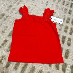 NWT Janie and Jack Vibrant Red Tank Top sz 3T